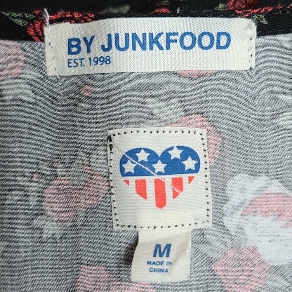 Junk Food Nwt Wrap Style Blouse Size M — image 6 of 8